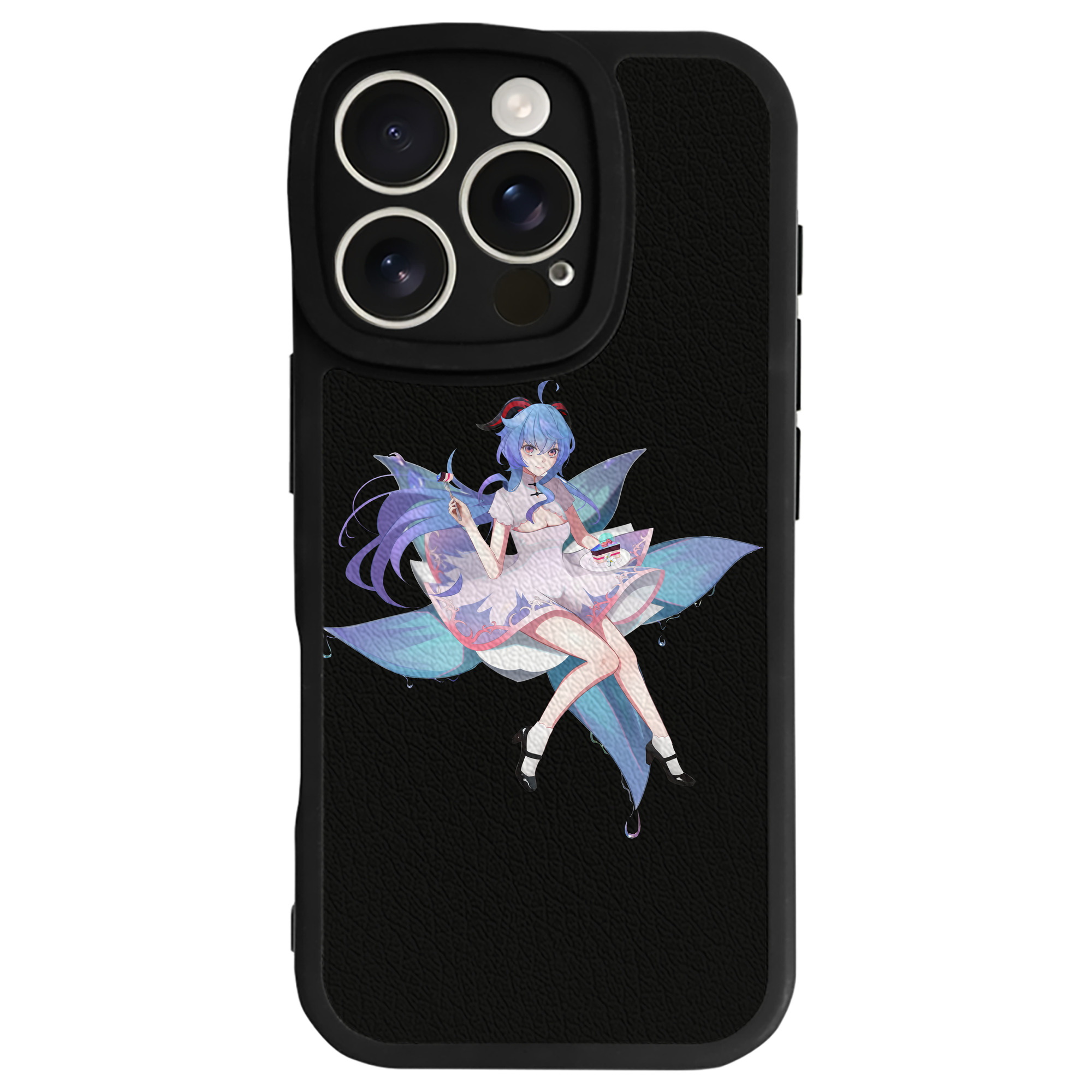 げんし神 甘雨 かんう genshin Ganyu 【iPhone 16シリーズ対応】シリコンスマホケース（レザー調） 材質：シリコン